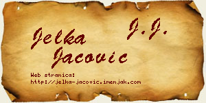 Jelka Jačović vizit kartica